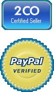 2CO Certified Seller, PayPal Verified Member
